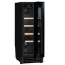 Cave à vin encastrable noire pour 22 bouteilles, mono température