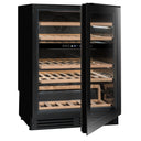 Cellar Built-in Refrigerator Black 44 Bottles Double Temperature