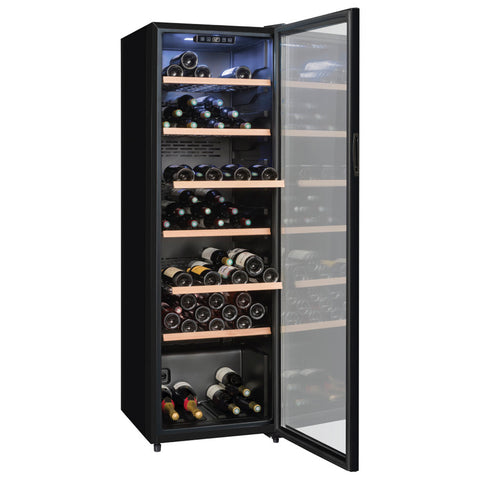 Kellerkühlschrank, 147 Flaschen, Schwarz, Einzeltemperatur