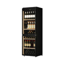 Black Cellar Fridge 124 Bottles Double Temperature