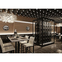 Półka stalowa z drzwiczkami i kłódkami - 1 kolumna - 96 butelek