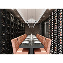 Półka stalowa z drzwiczkami i kłódkami - 1 kolumna - 96 butelek