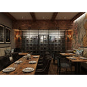 Scaffale Acciaio con Ante e Lucchetti - 2 Colonne - 192 bottiglie