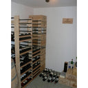 Scaffale Scorrevole 2C in Legno - 396 Bottiglie - 18 Ripiani