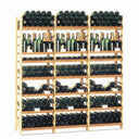 Scaffale Scorrevole 2C in Legno - 396 Bottiglie - 18 Ripiani