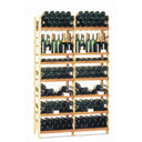 Scaffale Scorrevole 2C in Legno - 396 Bottiglie - 18 Ripiani