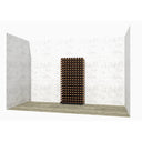 Półka drewno-stal na 162 butelki