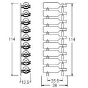 ShoWall 9 Magnum Flessenrek van Metaal