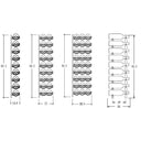 Weinregale 9x1 Flaschenhalter aus Metall