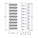 Metalowy uchwyt na butelkę ShoWall 9x3