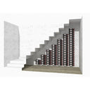 ShoWall Portabottiglie Sottoscala in Metallo da 84 a 252 bott.