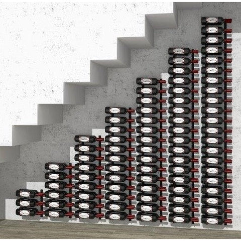 Portabotellas de metal Sostenedor de botella Debajo de las escaleras de 84 a 252 bot.