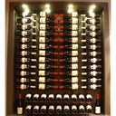 Metalowy uchwyt na butelki ShoWall od 72 do 216 butelek.