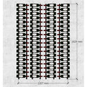 Metalowy uchwyt na butelki ShoWall od 72 do 216 butelek.