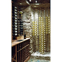 Metalowy uchwyt na butelki ShoWall od 72 do 216 butelek.