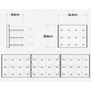 Stact Portabottiglie in Alluminio/Legno C-Type