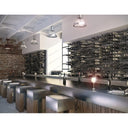 Stact Portabottiglie in Alluminio/Legno C-Type