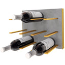 Stact C-Type Aluminum/Wood Bottle Rack