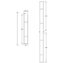 Wspornik podłogowy/sufitowy do metalowego uchwytu na butelkę ShoWall