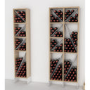 Double Column Wine in Wood/Metal