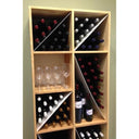 Double Column Wine in Wood/Metal