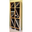 Double Column Wine in Wood/Metal