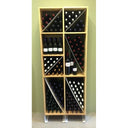 Double Column Wine in Wood/Metal
