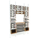 Vinoteck - Aluminum and Wood Bottle Rack - 132/160 Bottles