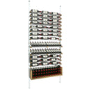 Vinoteck - Aluminum and Wood Bottle Rack - 136/169 Bottles