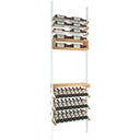 Vinoteck - Aluminum and Wood Bottle Rack - 44/50 Bottles