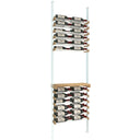 Vinoteck - Aluminum and Wood Bottle Rack - 48/72 Bottles