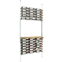 Vinoteck - Aluminum and Wood Bottle Rack - 66/99 Bottles