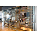 Vinoteck - Porte-bouteille Aluminium et Bois - 90/120 Bouteilles