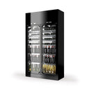 WineCave 2 Doors H.220 Wall or Island - Double Temperature - 336 bott.