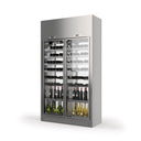 WineCave 2 Doors H.220 Wall or Island - Double Temperature - 336 bott.