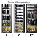 WineCave 3 Doors H.260 Wall or Island - Triple Temperature - 630 bott.